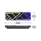 Portable M.2 SSD Heat Sink Fast Cooling Radiator for Gaming Mini PC