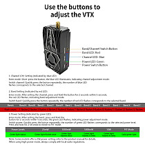 DarwinFPV OMNIS 1.2G/1.5G 10W Analog VTX Full Band High Power FPV Video Transmitter for Long Range Drone