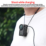 XT-XINTE Magnetic Protective Frame for DJI Osmo Nano, Dual Cold Shoe Camera Cage, USB-C Charging Vertical Horizontal Mount