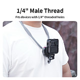 XT-XINTE Immersive Magnetic Neck Bracket & Extension Cage Kit Compatible with DJI Osmo Pocket 4/3, Hands-Free Vlog Neck Strap with  Silicone Neck Ring