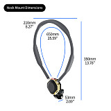 XT-XINTE Immersive Magnetic Neck Bracket & Extension Cage Kit Compatible with DJI Osmo Pocket 4/3, Hands-Free Vlog Neck Strap with  Silicone Neck Ring