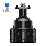 XT-XINTE Aluminum Alloy 22mm Ball Head  Mount with 1/4  Screw & Extension Port compatible with DJI Pocket 3/4 For GoPro FOR Insta360 X5 & Smartphone Clips