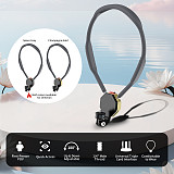 XT-XINTE Immersive Magnetic Neck Bracket & Extension Cage Kit Compatible with DJI Osmo Pocket 4/3, Hands-Free Vlog Neck Strap with  Silicone Neck Ring