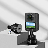 XT-XINTE 22mm Aluminum Ball Head, 1/4  Screw & Expansion Hole, ARRI-Standard Locating Mount for 1/4  Devices Compatible with DJI/Insta360/GOPRO Action Camera Fixed Expansion Accessories
