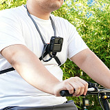 XT-XINTE Immersive Magnetic Neck Bracket & Extension Cage Kit Compatible with DJI Osmo Pocket 4/3, Hands-Free Vlog Neck Strap with  Silicone Neck Ring