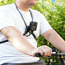 XT-XINTE Immersive Magnetic Neck Bracket & Extension Cage Kit Compatible with DJI Osmo Pocket 4/3, Hands-Free Vlog Neck Strap with  Silicone Neck Ring