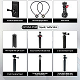XT-XINTE Immersive Magnetic Neck Bracket & Extension Cage Kit Compatible with DJI Osmo Pocket 4/3, Hands-Free Vlog Neck Strap with  Silicone Neck Ring
