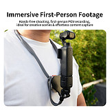 XT-XINTE Immersive Magnetic Neck Bracket & Extension Cage Kit Compatible with DJI Osmo Pocket 4/3, Hands-Free Vlog Neck Strap with  Silicone Neck Ring