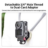 XT-XINTE Immersive Magnetic Neck Bracket & Extension Cage Kit Compatible with DJI Osmo Pocket 4/3, Hands-Free Vlog Neck Strap with  Silicone Neck Ring