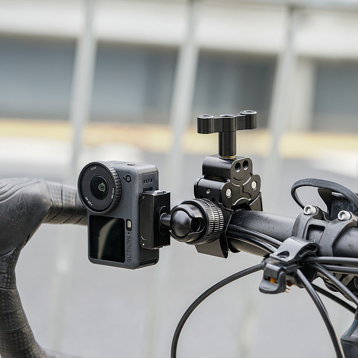 XT-XINTE Aluminum Alloy 22mm Ball Head  Mount with 1/4  Screw & Extension Port compatible with DJI Pocket 3/4 For GoPro FOR Insta360 X5 & Smartphone Clips