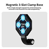XT-XINTE Immersive Magnetic Neck Bracket & Extension Cage Kit Compatible with DJI Osmo Pocket 4/3, Hands-Free Vlog Neck Strap with  Silicone Neck Ring