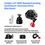 XT-XINTE Aluminum Alloy 22mm Ball Head  Mount with 1/4  Screw & Extension Port compatible with DJI Pocket 3/4 For GoPro FOR Insta360 X5 & Smartphone Clips