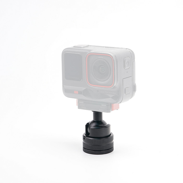 XT-XINTE 22mm Aluminum Ball Head, 1/4  Screw & Expansion Hole, ARRI-Standard Locating Mount for 1/4  Devices Compatible with DJI OSMO 360 II/Insta360 X6/GOPRO Action Camera Fixed Expansion Accessories