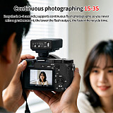 XT-XINTE Rechargeable DSLR Flash Type-C, Anti-Slip Matte Top, Universal Portable Outdoor Light