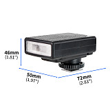 XT-XINTE Rechargeable DSLR Flash Type-C, Anti-Slip Matte Top, Universal Portable Outdoor Light