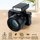 XT-XINTE Rechargeable DSLR Flash Type-C, Anti-Slip Matte Top, Universal Portable Outdoor Light
