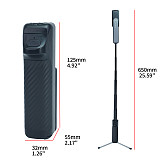 XT-XINTE Portable Compatible-Bluetooth Phone Selfie Stick & Tripod, 100mm Foldable Vlog Stand  Anti-Shake Phone Stand