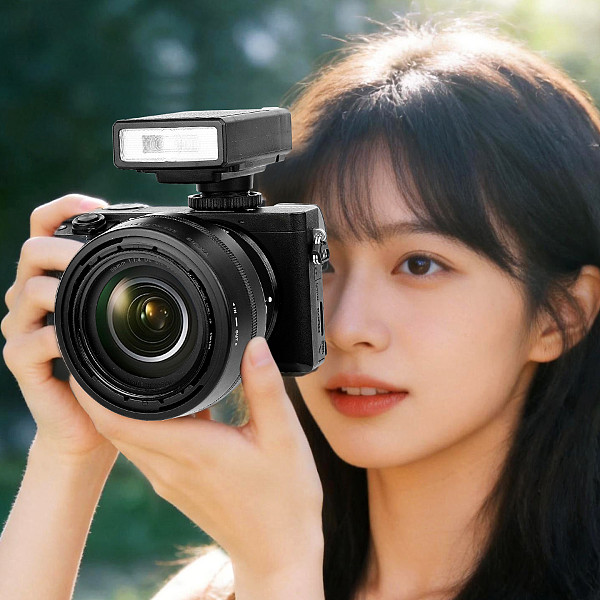 XT-XINTE Rechargeable DSLR Flash Type-C, Anti-Slip Matte Top, Universal Portable Outdoor Light