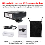 XT-XINTE Rechargeable DSLR Flash Type-C, Anti-Slip Matte Top, Universal Portable Outdoor Light