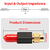 XT-XINTE 915MHz RFID Receiver Bandpass Filter with 902-928MHz Bandwidth and SMA Interface