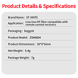 XT-XINTE 915MHz RFID Receiver Bandpass Filter with 902-928MHz Bandwidth and SMA Interface