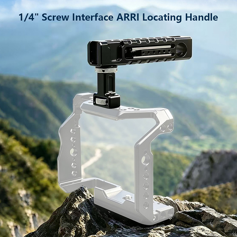 Aluminum Alloy 1/4 inch  Screw Interface ARRI-Standard Locating Handle For Camera Cage External Expansion Camera Accessory
