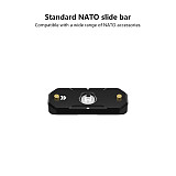 Suitable for Sony For Canon camera cage universal NATO quick installation slider universal sliding groove handle quick installation rail slider