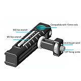 Aluminum Alloy 1/4 inch  Screw Interface ARRI-Standard Locating Handle For Camera Cage External Expansion Camera Accessory