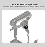 Suitable for Sony For Canon camera cage universal NATO quick installation slider universal sliding groove handle quick installation rail slider