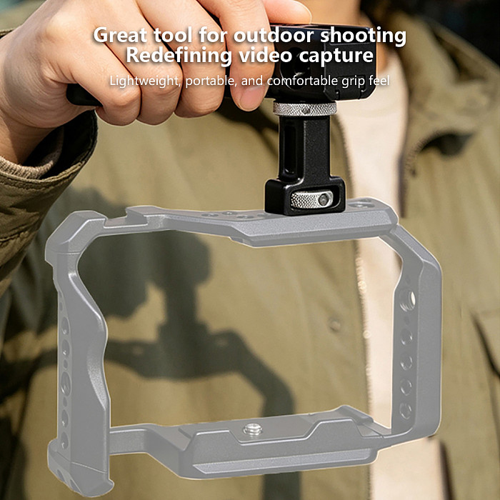 Aluminum Alloy 1/4 inch  Screw Interface ARRI-Standard Locating Handle For Camera Cage External Expansion Camera Accessory