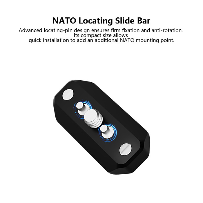 Suitable for Sony For Canon camera cage universal NATO quick installation slider universal sliding groove handle quick installation rail slider
