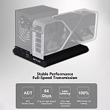 (ADT-Link) F9Q F9B OCuLink External GPU Dock, PCIe 4.0 64Gbps Aluminum Graphics Enclosure