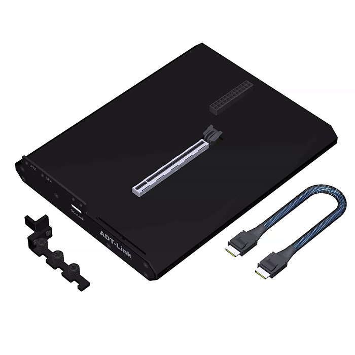 (ADT-Link) F9Q F9B OCuLink External GPU Dock, PCIe 4.0 64Gbps Aluminum Graphics Enclosure