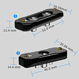 Suitable for Sony For Canon camera cage universal NATO quick installation slider universal sliding groove handle quick installation rail slider