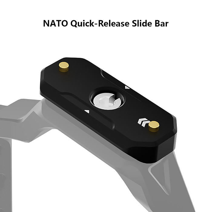 Suitable for Sony For Canon camera cage universal NATO quick installation slider universal sliding groove handle quick installation rail slider