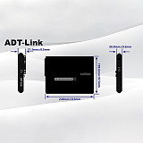 (ADT-Link) F9Q F9B OCuLink External GPU Dock, PCIe 4.0 64Gbps Aluminum Graphics Enclosure