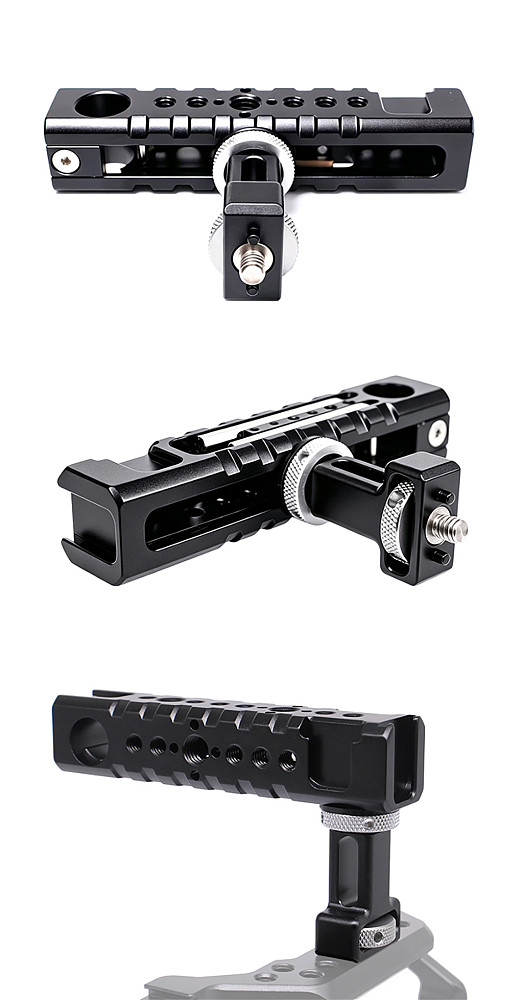 Aluminum Alloy 1/4 inch  Screw Interface ARRI-Standard Locating Handle For Camera Cage External Expansion Camera Accessory