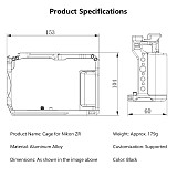 For Nikon Metal Cage SLR Photography Expansion ZR Camera Cage For Nikon ZR Camera Cage