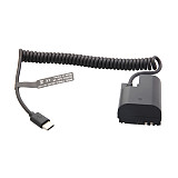 Type-C PD Dummy Battery LP-E6NH for Canon R5C R6 R7 6D2 90D External Power