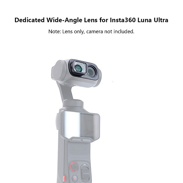 Wide Angle Lens for Insta360 Luna Ultra, 114° Ultra-Wide Lens