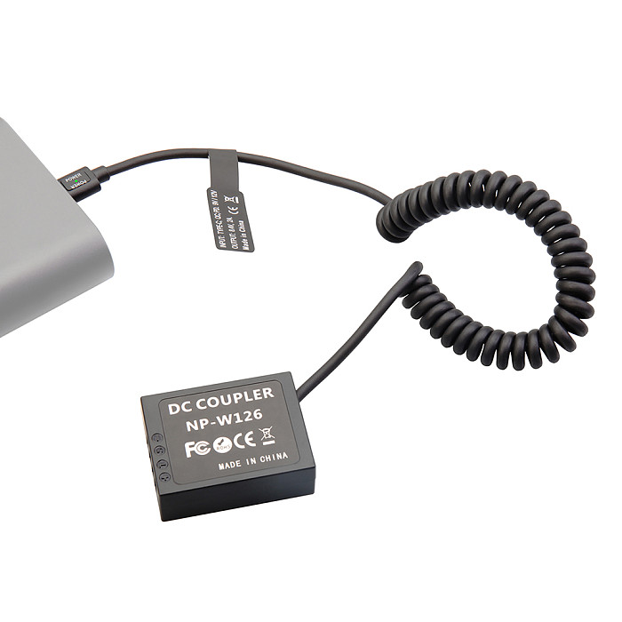 Type-C PD Dummy Battery for Fuji NP-W126S, XS10 XT50 X100V XT3 External Power