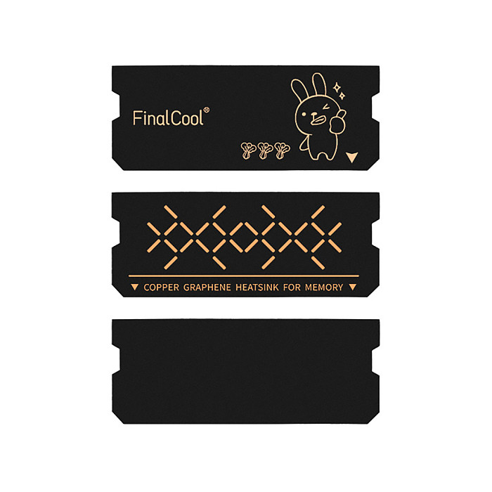 2PCS FinalCool DDR4 DDR5 RAM Heatsink Graphene Copper Foil Thermal Pad for Laptop