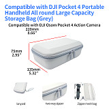 XT-XINTE Camera Storage Bag for DJI Pocket 3/4 Camera Case with Wrist Strap, Quick Grab & Go