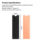 2PCS FinalCool M.2 2280 NVMe SSD Graphene Copper Foil Heatsink Thermal Pad For Laptops
