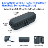 XT-XINTE Camera Storage Bag for DJI Pocket 3/4 Camera Case with Wrist Strap, Quick Grab & Go