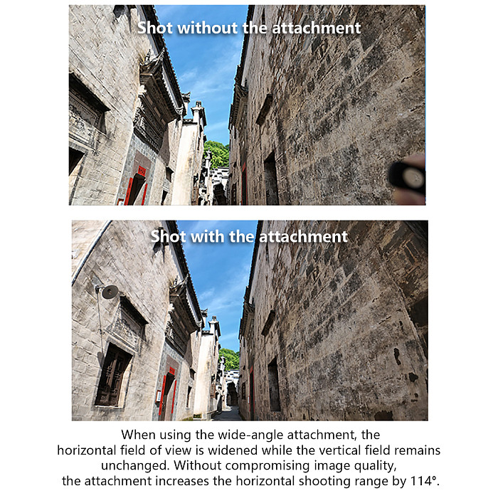 Wide Angle Lens for Insta360 Luna Ultra, 114° Ultra-Wide Lens