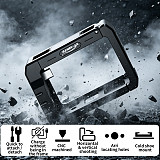 XT-XINTE Aluminum Alloy Camera Cage- Horizontal& Vertical Rechargeable Protective Frame Compatible with DJI Osmo Action 5/4/3