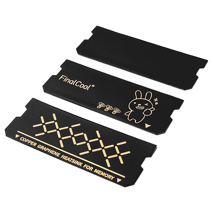 2PCS FinalCool DDR4 DDR5 RAM Heatsink Graphene Copper Foil Thermal Pad for Laptop