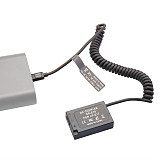 Type-C PD Dummy Battery LP-E17/E18 for Canon RP R8 R10 R50 200D Spring Cable