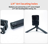 XT-XINTE Aluminum Alloy Camera Cage- Horizontal& Vertical Rechargeable Protective Frame Compatible with DJI Osmo Action 5/4/3